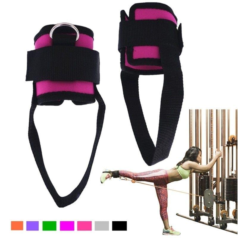 1 Pair Fitness Exercise Resistance Band Ankle Straps Cuff for Cable Machines Ab Leg Glute Training Home Gym Fitness Equipment - Ammpoure Wellbeing