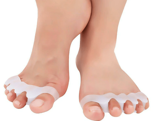 1 Pair of Soft Silicone Toe Orthotics, UK Toe Separators, Bunion and Hammertoe Orthotics, Suitable for Running and Yoga Practice - Ammpoure Wellbeing