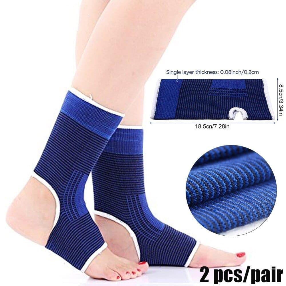 1 Pair Professional Elastic Knitted Ankle Support Band Ankle Brace for Ankle Sprain Sports Protects Shoes Ankle Therapy - Ammpoure Wellbeing