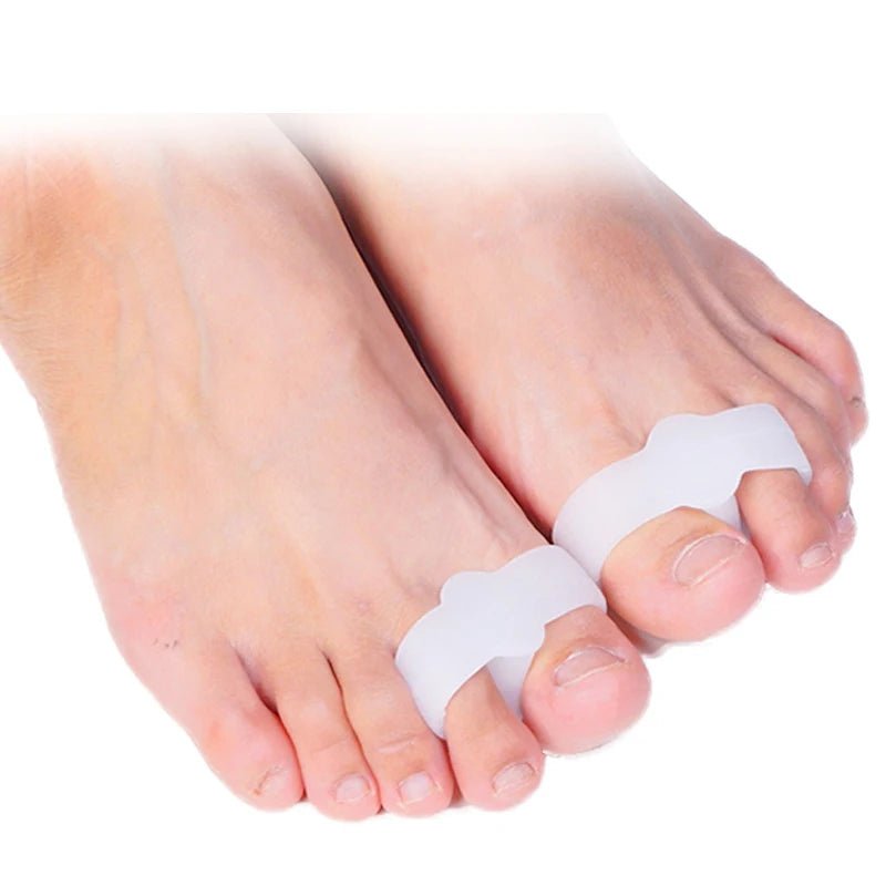 1 pair Silicone Toe Spreader Separator Bunion Hallux Valgus Corrector Thumb Finger Correction Straightener Foot Care Tool - Ammpoure Wellbeing