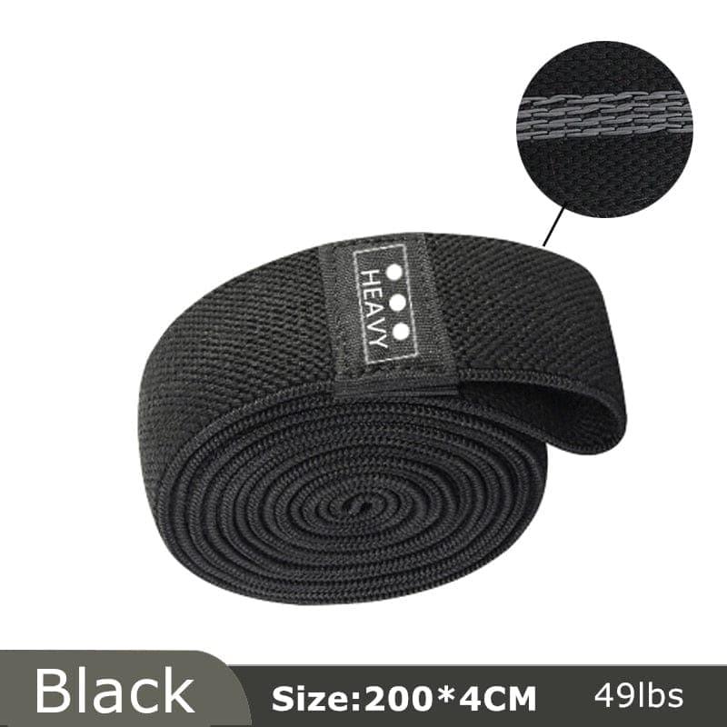 105lb Long Resistance Loop Band Set Unisex Fitness Yoga Elastic Bands Hip Circle Thigh Squat Band Workout Gym Equipment for Home - Ammpoure Wellbeing