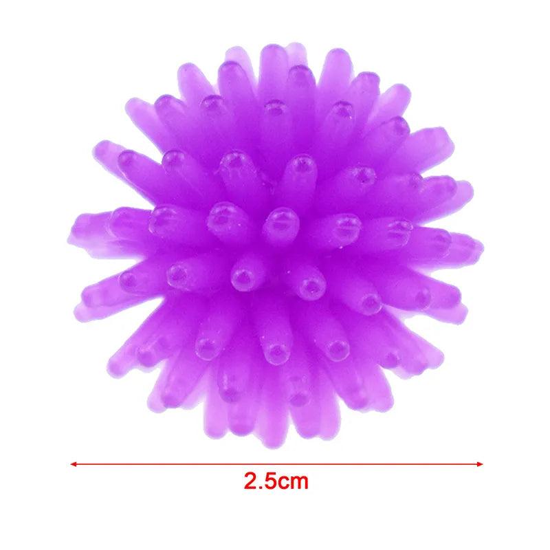 10pcs Funny Hedgehog Ball Cat Toys Creative Colorful Stretch Plastic Ball Interactive Cat Soft Spiky Cat Toy Pet Supplies - Ammpoure Wellbeing