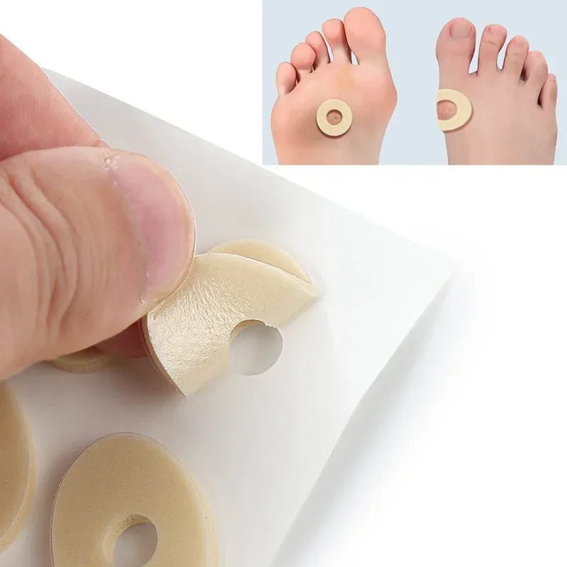 15/45PCS Sheet Callus Cushions Shoes Heel Pad Foam Round Toe Foot Corn Bunion Protectors Pads Medical Plaster Foot Corn Removal - Ammpoure Wellbeing