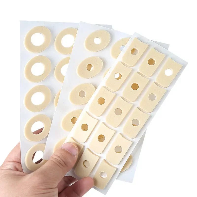 15/45PCS Sheet Callus Cushions Shoes Heel Pad Foam Round Toe Foot Corn Bunion Protectors Pads Medical Plaster Foot Corn Removal - Ammpoure Wellbeing