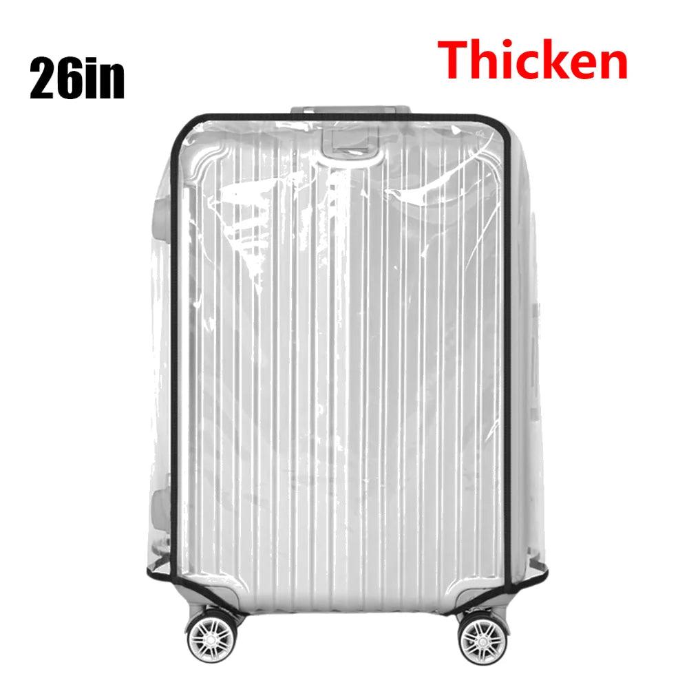 18 - 30inch Transparent Luggage Protector Cover Waterproof Suitcase Protector Cover Rolling Luggage Suitcase Cover Dustproof Cover - Ammpoure Wellbeing