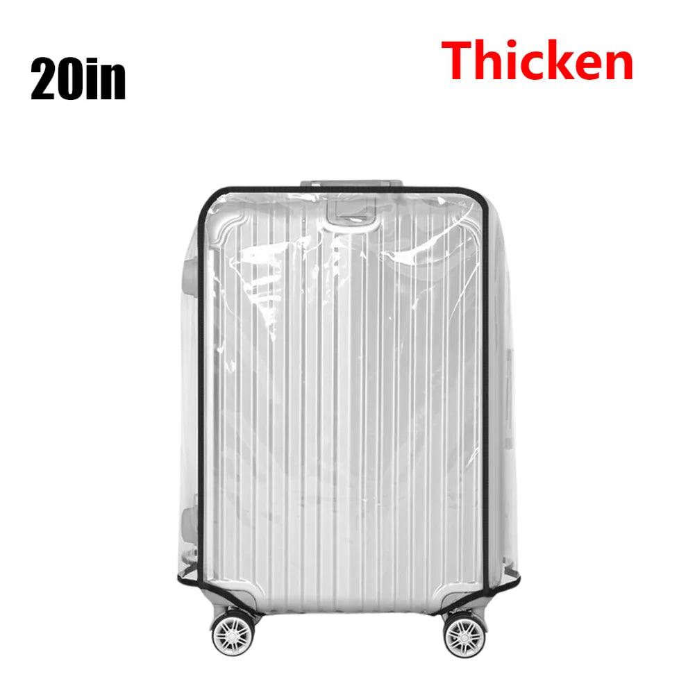 18 - 30inch Transparent Luggage Protector Cover Waterproof Suitcase Protector Cover Rolling Luggage Suitcase Cover Dustproof Cover - Ammpoure Wellbeing