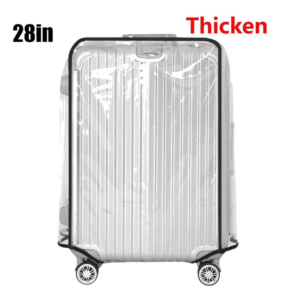 18 - 30inch Transparent Luggage Protector Cover Waterproof Suitcase Protector Cover Rolling Luggage Suitcase Cover Dustproof Cover - Ammpoure Wellbeing