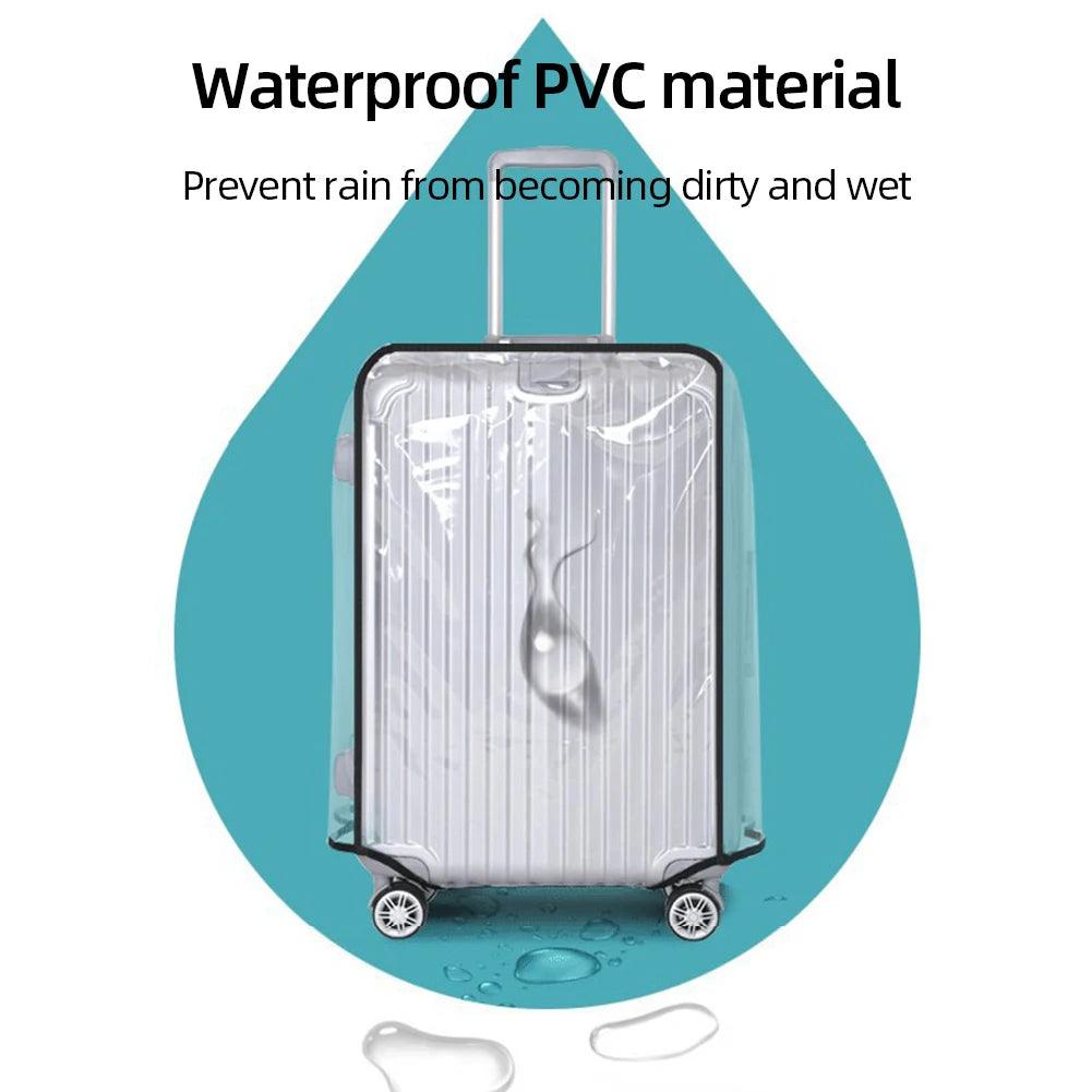 18 - 30inch Transparent Luggage Protector Cover Waterproof Suitcase Protector Cover Rolling Luggage Suitcase Cover Dustproof Cover - Ammpoure Wellbeing