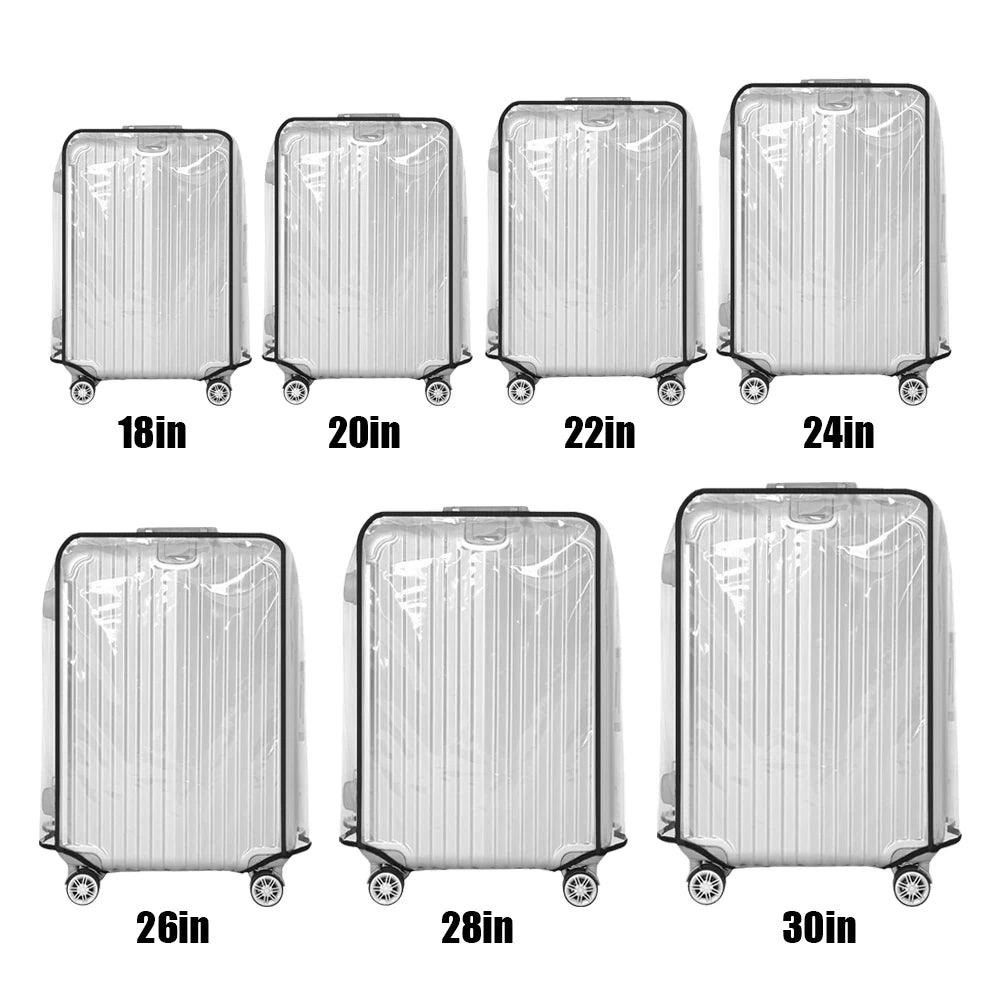 18 - 30inch Transparent Luggage Protector Cover Waterproof Suitcase Protector Cover Rolling Luggage Suitcase Cover Dustproof Cover - Ammpoure Wellbeing