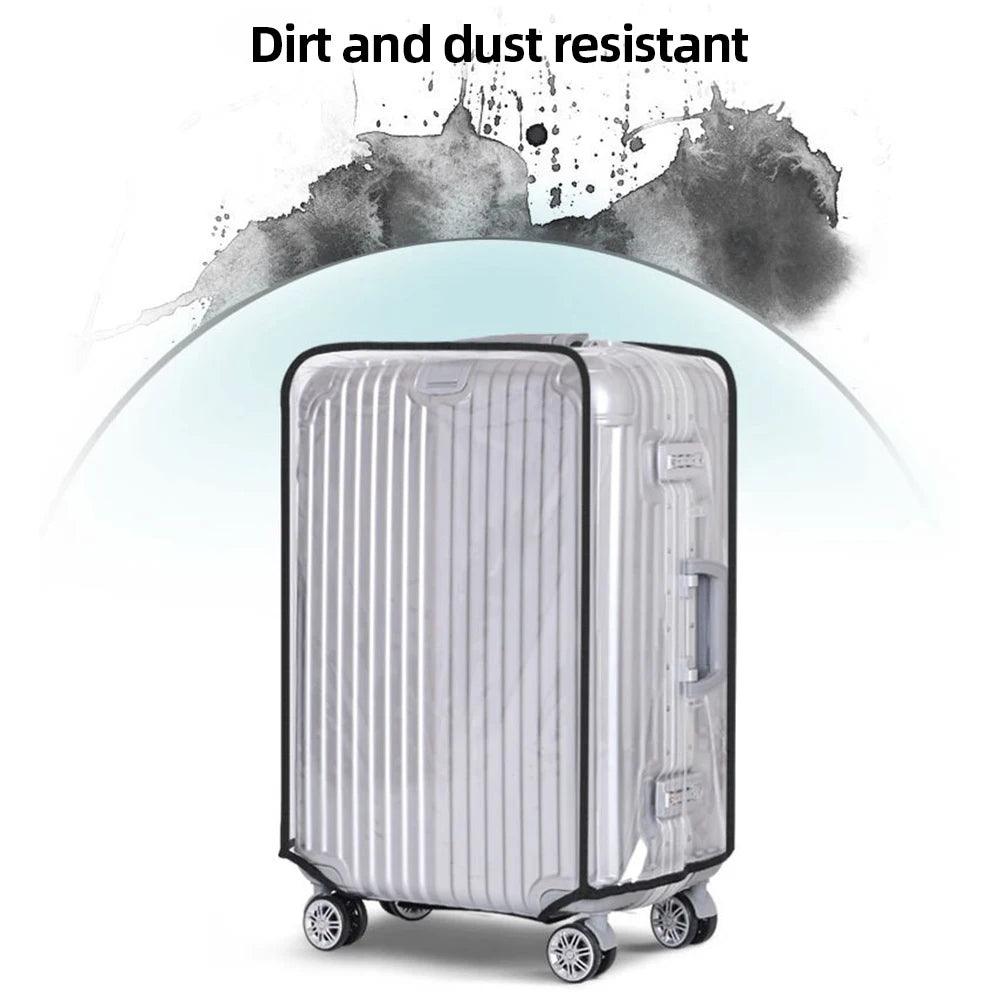 18 - 30inch Transparent Luggage Protector Cover Waterproof Suitcase Protector Cover Rolling Luggage Suitcase Cover Dustproof Cover - Ammpoure Wellbeing