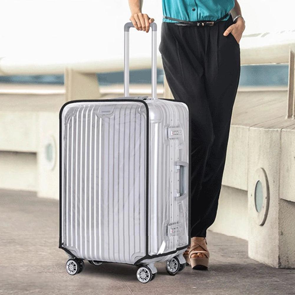 18 - 30inch Transparent Luggage Protector Cover Waterproof Suitcase Protector Cover Rolling Luggage Suitcase Cover Dustproof Cover - Ammpoure Wellbeing