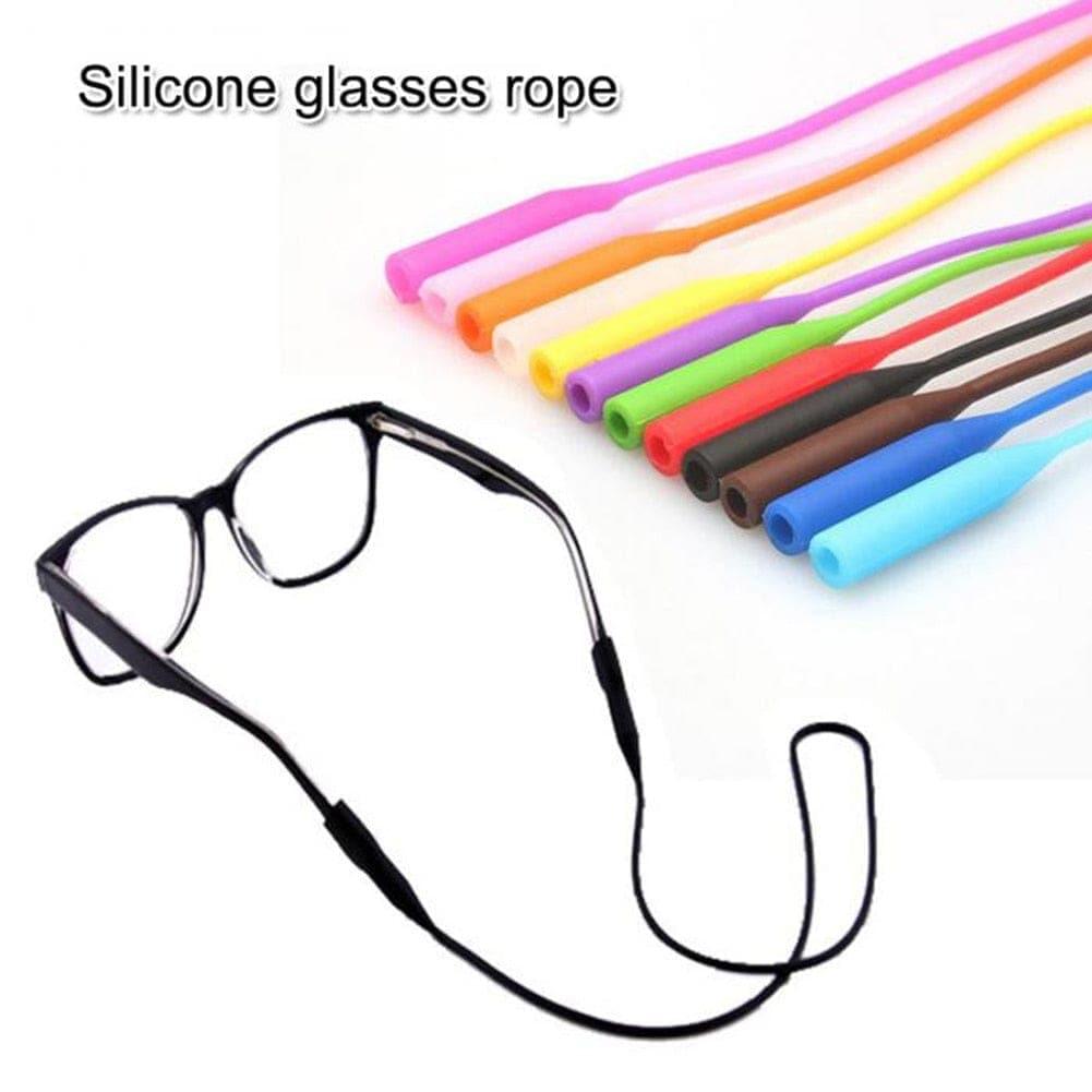1PC Adjustable Silicone Eyeglasses Straps Sunglasses String Ropes Glasses Chain Sports Band Holder Elastic Anti Slip Cords - Ammpoure Wellbeing