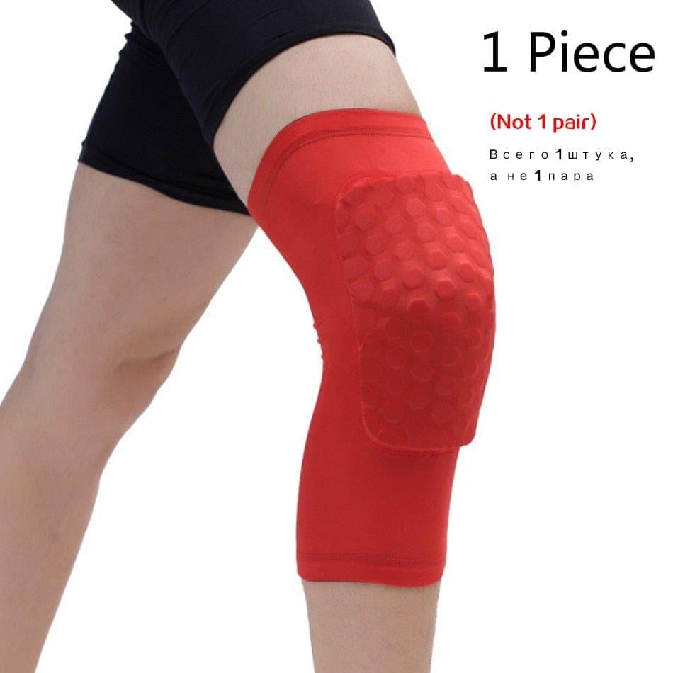 1PC Basketball Knee Pads Protector Compression Sleeve Honeycomb Foam Brace Kneepad Fitness Gear Volleyball Support - Ammpoure Wellbeing