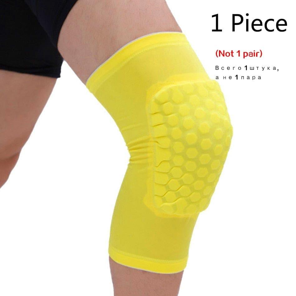 1PC Basketball Knee Pads Protector Compression Sleeve Honeycomb Foam Brace Kneepad Fitness Gear Volleyball Support - Ammpoure Wellbeing