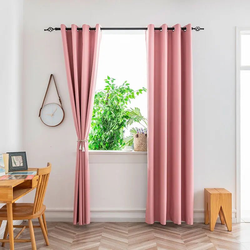 1PC Blackout Curtains With Black TPU Interlining Thin and Light Drapery Panel for Bedroom Meetingroom Share Room Office - Ammpoure Wellbeing