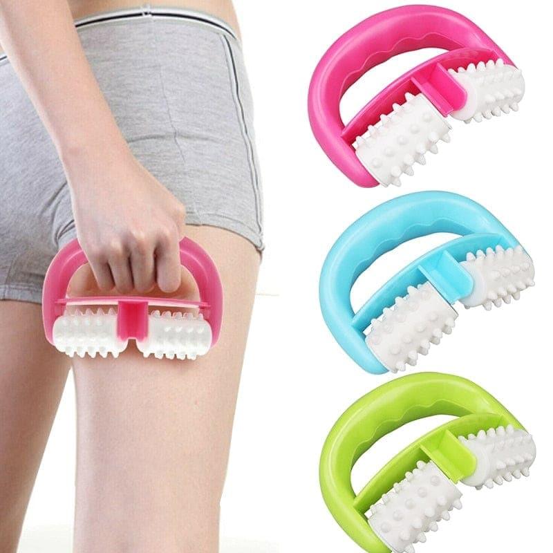 1pc Blue D Type Fat Control Roller Massager Cellulite Leg Abdomen Neck Buttocks Fast Anti Cellulite Face Lift Tools roller - Ammpoure Wellbeing