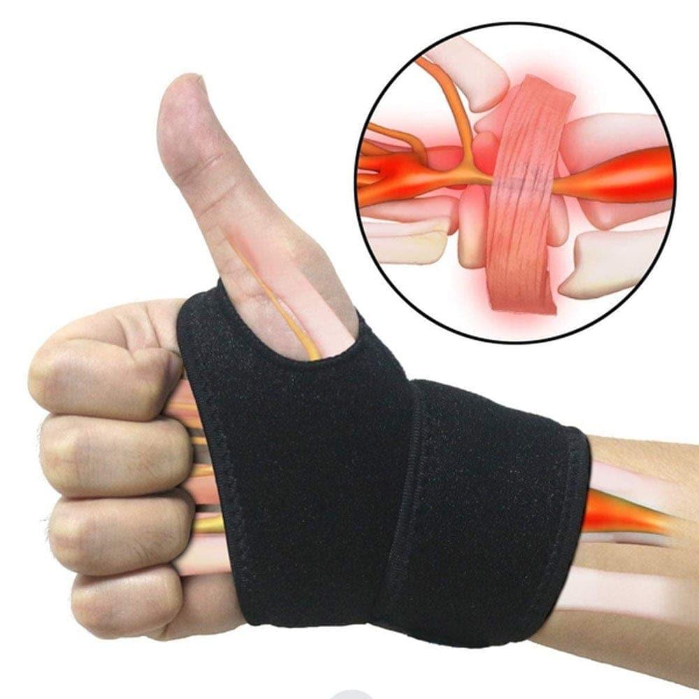 1Pc Carpal Tunnel Wrist Brace Adjustable Wrist Support Brace Wrist Compression Wrap with Pain Relief for Arthritis Tendinitis - Ammpoure Wellbeing