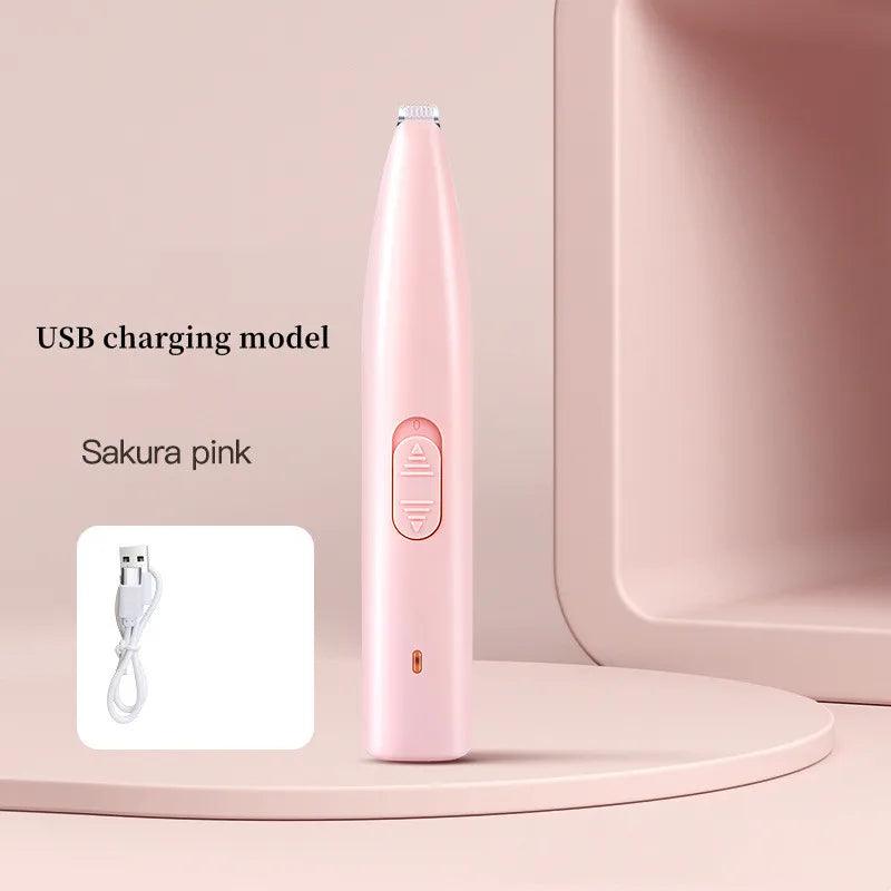 1pc Electric Pet Clippers Cats Dog Foot Hair Trimmer USB Charging Pet Paw Hair Clipper Shaver Grooming Machine Pets Products - Ammpoure Wellbeing