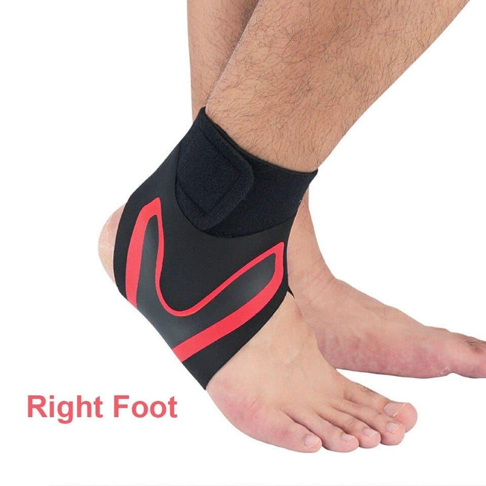 1PC Right Left Foot Ankle Protector Sports Ankle Support Elastic Ankle Brace Guard Foot Support Sports Gear - Ammpoure Wellbeing