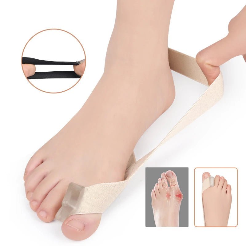 1Pcs Hallux Valgus Corrector Thumb Toe Separator Tension Strap Pain Relief Toe Finger Separator Toe Splint Straightener Tool - Ammpoure Wellbeing