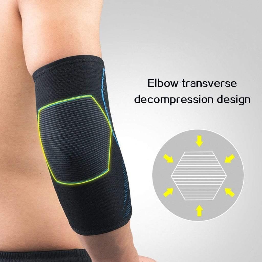 2 pieces Compression Elbow Support Brace for Men Women (Arm Sleeves) - Ammpoure Wellbeing