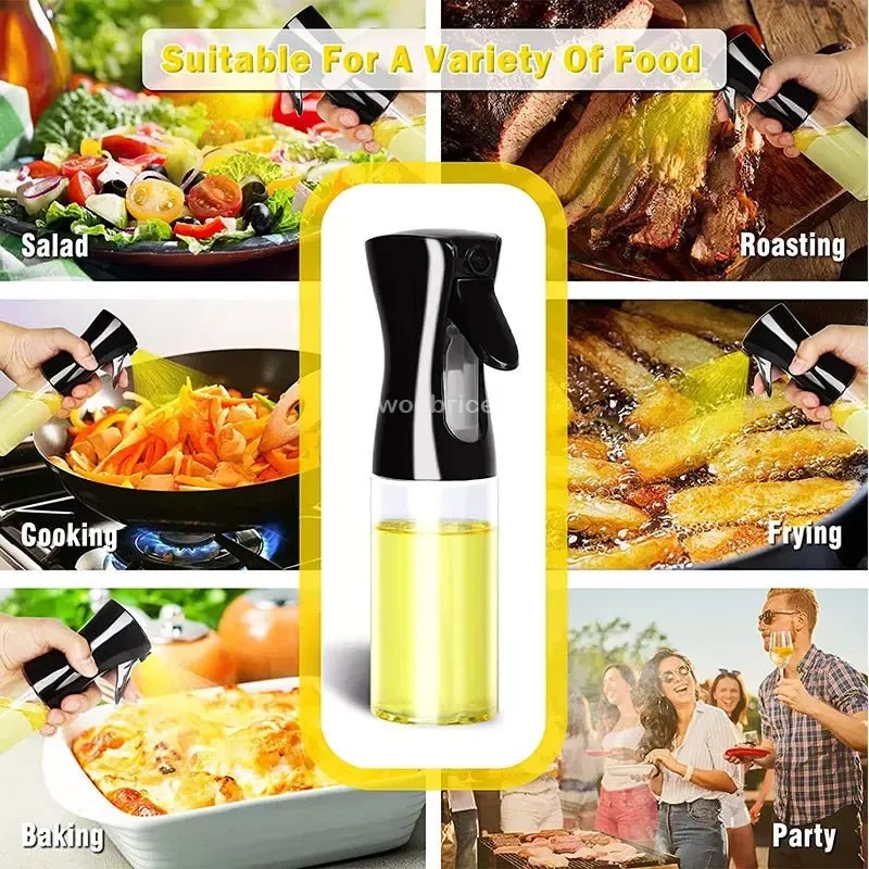 200/300ml Oil Spray Bottle BBQ Cooking Olive Oil Sprayer Kitchen Baking Oil Spray Empty Bottle Vinegar Bottle Oil Dispenser - Ammpoure Wellbeing