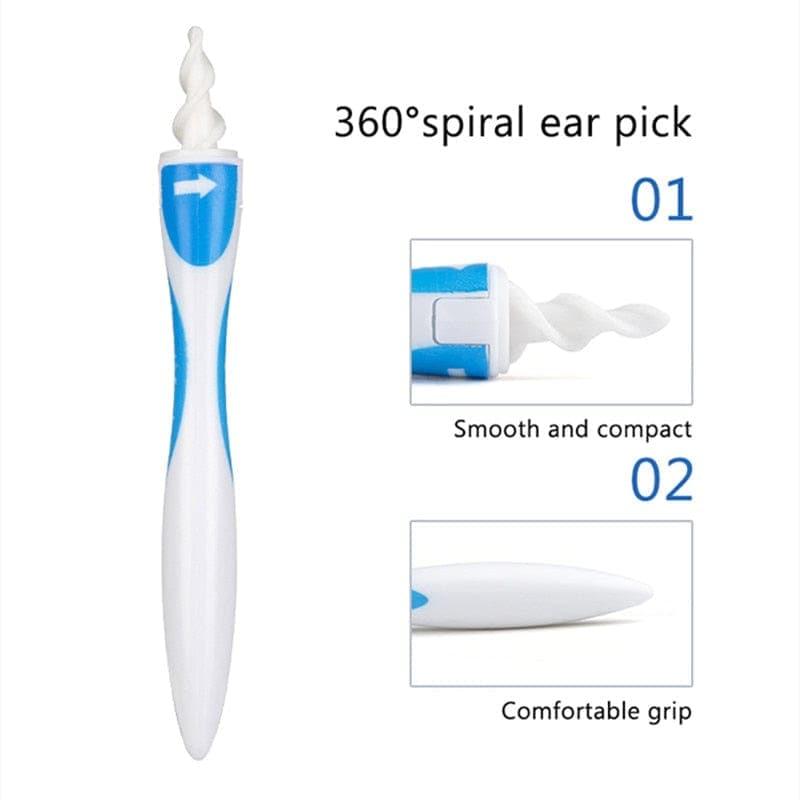 2024 Hot Ear Cleaner Silicon Ear Spoon Tool Set 16 Pcs Care Soft Spiral For Ears Cares Health Tools Cleaner Ear Wax Removal Tool - Ammpoure Wellbeing