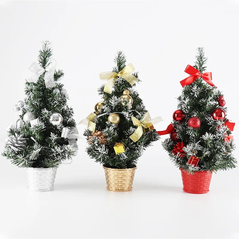 20/30/40cm Christmas Tree Home Bedroom Party Decorations Artificial Christmas Tree Children DIY Handicraft 2023 New Year Gift - Ammpoure Wellbeing