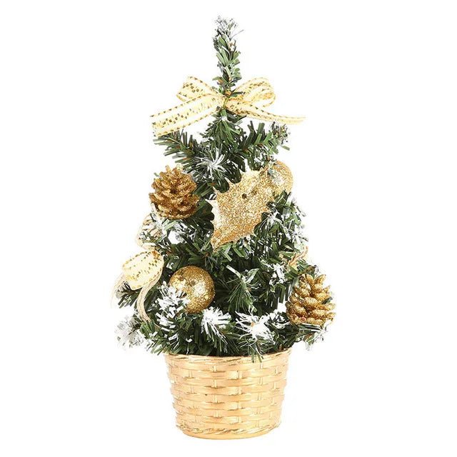 20/30/40cm Christmas Tree Home Bedroom Party Decorations Artificial Christmas Tree Children DIY Handicraft 2023 New Year Gift - Ammpoure Wellbeing