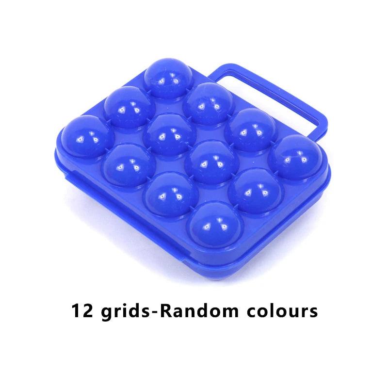 2/4/6/12 Grid Egg Storage Box Portable Egg Holder Container for Outdoor Camping Picnic Eggs Box Case Kitchen Organizer Case - Ammpoure Wellbeing