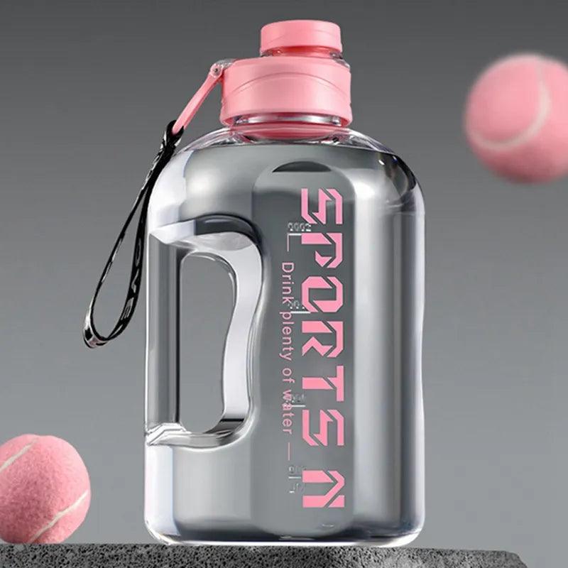 2.7/1.7L Insulated Water Bottles with Straw Gym Traveling Hiking Camping Hot Water Bottle for Men Women Leakproof Fitness Bottle - Ammpoure Wellbeing