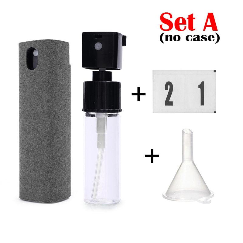 2in1 Microfiber Screen Cleaner Spray Bottle Set Mobile Phone Ipad Computer Microfiber Cloth Wipe Iphone Cleaning Glasses Wipes - Ammpoure Wellbeing