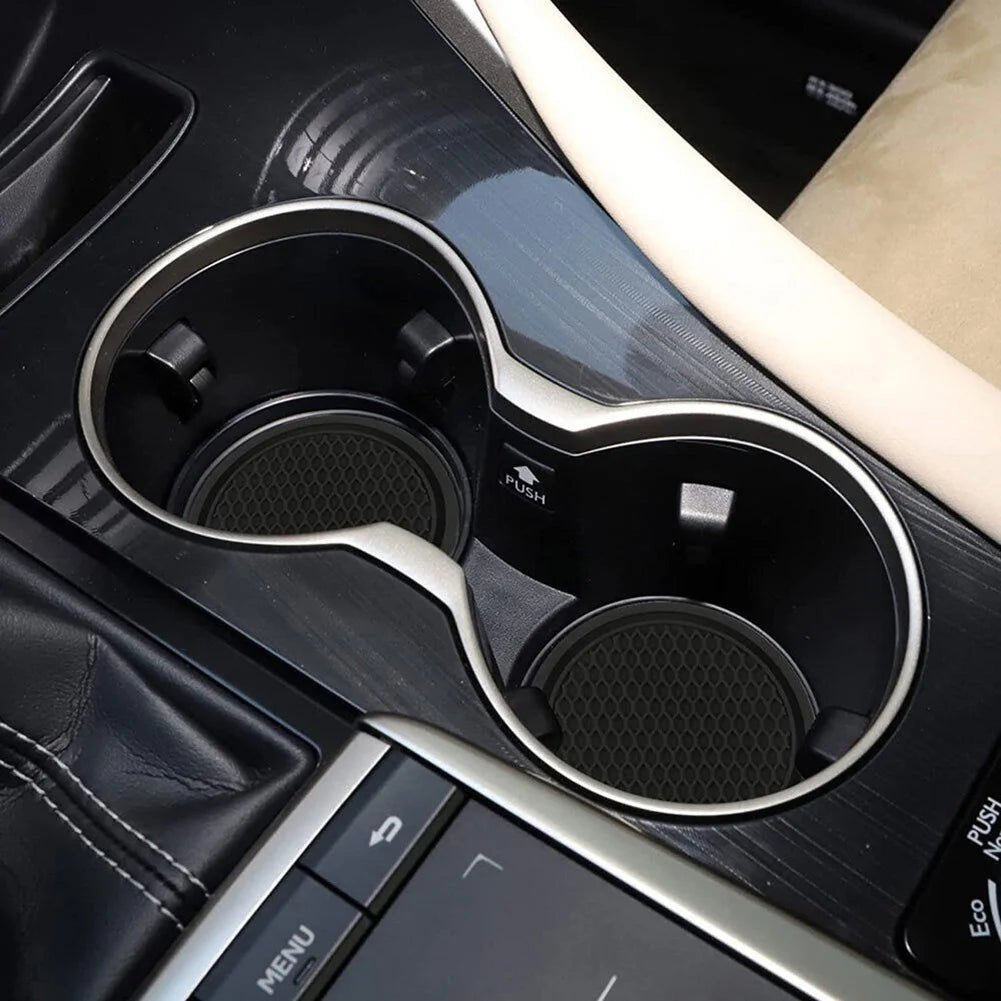 2pcs Car Cup Holder Anti - Slip Coasters Premium PVC Car Coasters Universal Fits Perfectly For Most Cup Car Interior Accessories - Ammpoure Wellbeing