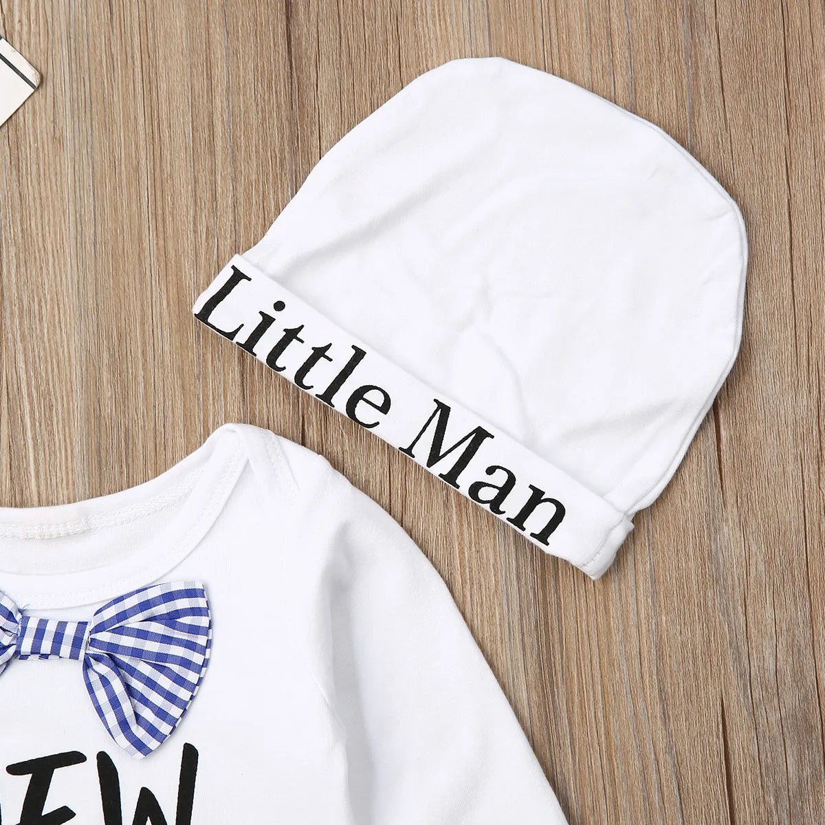 2PCS Newborn Baby Boys Clothes Cotton Long Sleeve Romper+Hat Jumpsuit Outfits Clothes Long Pants Baby Warm Autumn Winter Outfits - Ammpoure Wellbeing