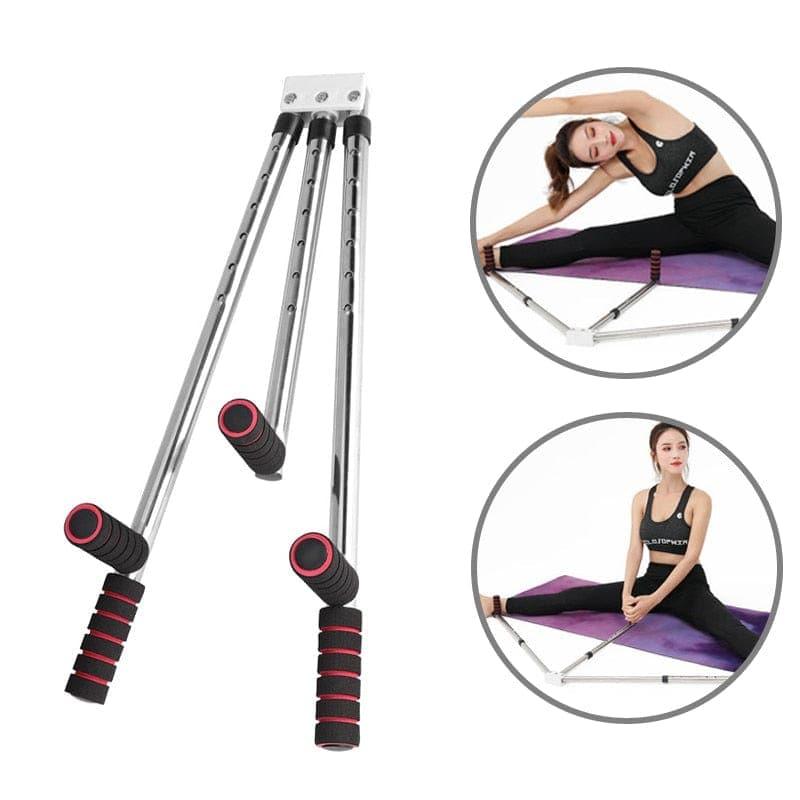 3 Bar Leg Stretcher Adjustable Split Stretching Machine Stainless Steel Home Yoga Dance Exercise Flexibility Training Equipment - Ammpoure Wellbeing