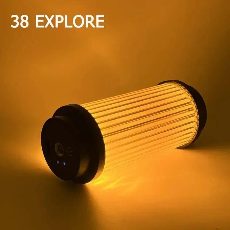 3000mAh 38 Explore USB Rechargeable Camping lamp Powerful Lantern Powerful Mini LED Campling Light Outdoor Camping Supplies - Ammpoure Wellbeing