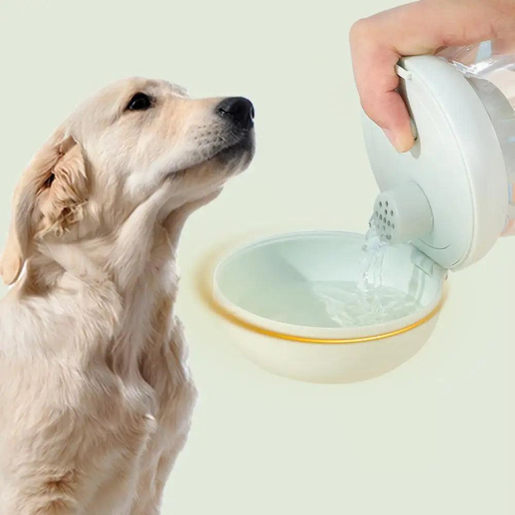 300ml Outdoor Portable Traveling Cup Water Bottle Feeding Bowl With Lanyard Puppy Pet Drinker For Dog Accessories Supplies - Ammpoure Wellbeing