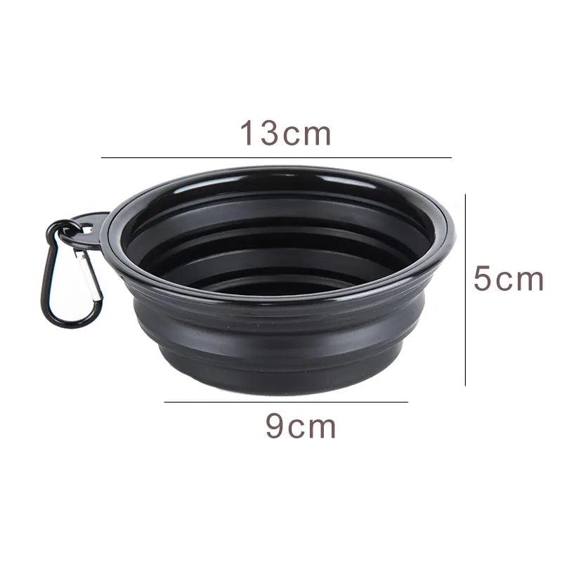 350ml Collapsible Dog Pet Folding Silicone Bowl Outdoor Travel Portable Puppy Food Container Feeder Dish Bowl Pet supplies - Ammpoure Wellbeing