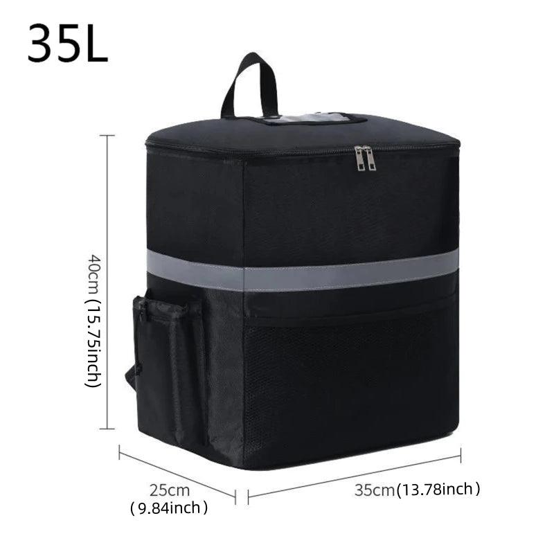 35L Extra Large Thermal Food Bag Cooler Bag Refrigerator Box Fresh Keeping Food Delivery Backpack Insulated Cool Bag - Ammpoure Wellbeing