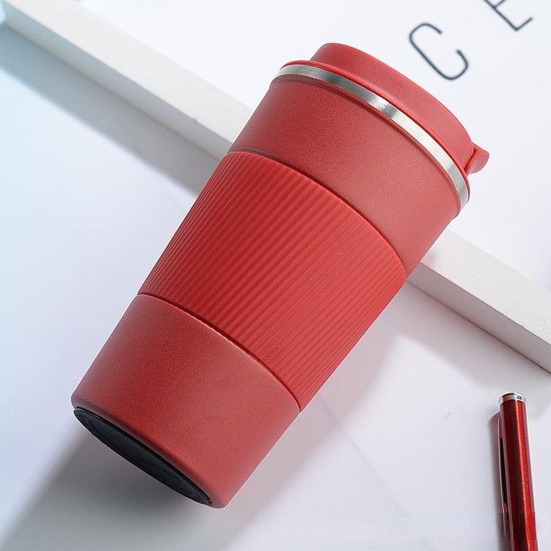 380ml/510ml Double Stainless Steel 304 Coffee Thermos Mug with Non - slip Case Car Vacuum Flask Travel Insulated Bottle - Ammpoure Wellbeing