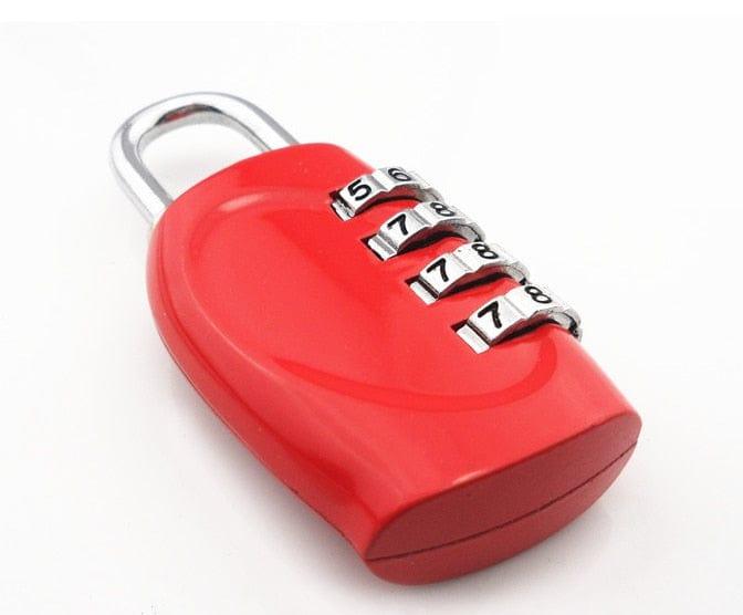 4 Dial Digit Password Lock Combination Suitcase Luggage Metal Code Password Locks Padlock Travel Safe Anti - Theft - Ammpoure Wellbeing