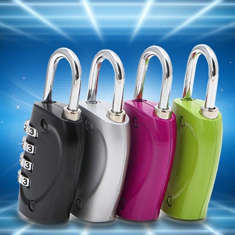 4 Dial Digit Password Lock Combination Suitcase Luggage Metal Code Password Locks Padlock Travel Safe Anti - Theft - Ammpoure Wellbeing