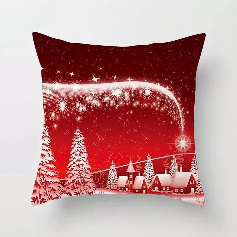 45cm Christmas Cushion Cover Pillowcase 2024 Christmas Decorations for Home Ornament Xmas New Year Christmas Decor 2023 Noel - Ammpoure Wellbeing