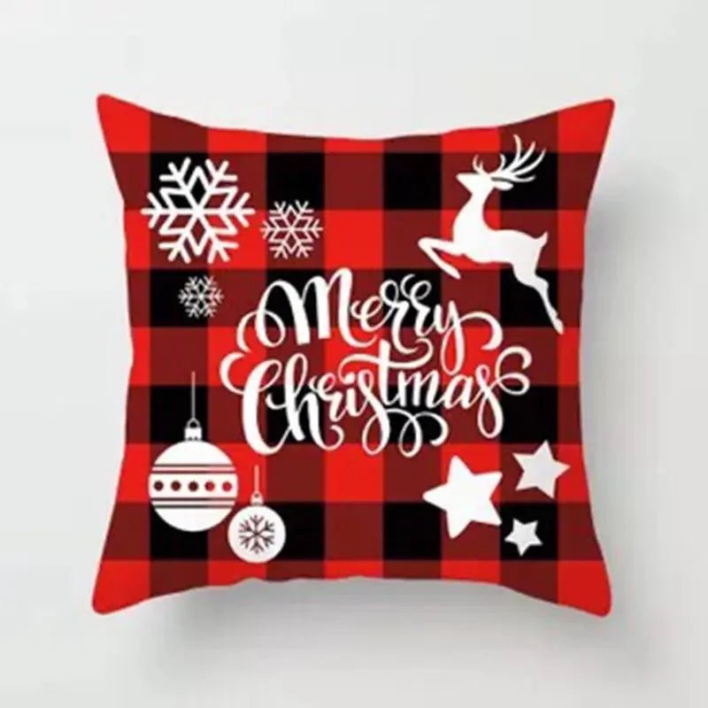 45cm Christmas Cushion Cover Pillowcase 2024 Christmas Decorations for Home Ornament Xmas New Year Christmas Decor 2023 Noel - Ammpoure Wellbeing