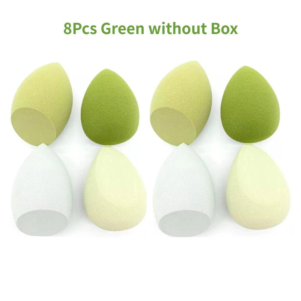 4/8pcs Makeup Sponge Blender Beauty Egg Cosmetic Puff Soft Foundation Sponges Powder Puff Women Make Up Accessories Beauty Tools - Ammpoure Wellbeing