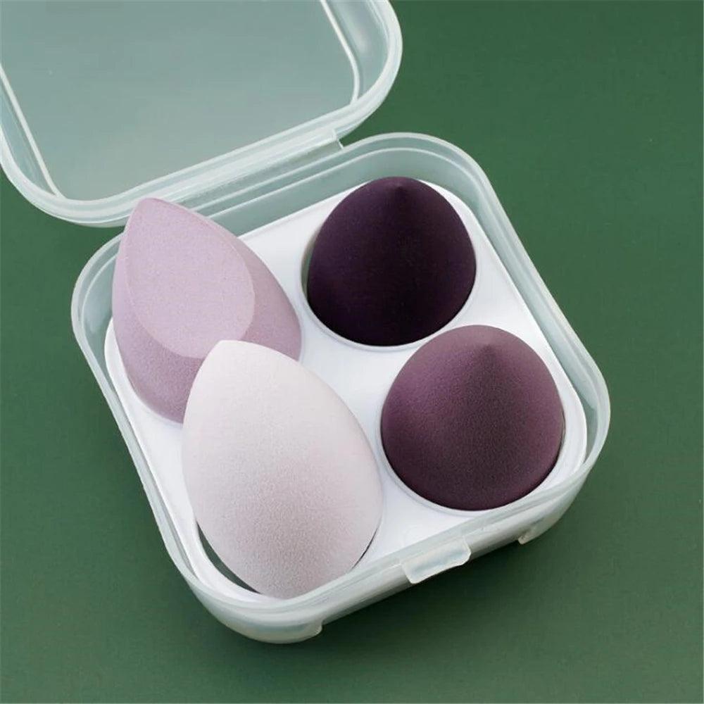 4/8pcs Makeup Sponge Blender Beauty Egg Cosmetic Puff Soft Foundation Sponges Powder Puff Women Make Up Accessories Beauty Tools - Ammpoure Wellbeing