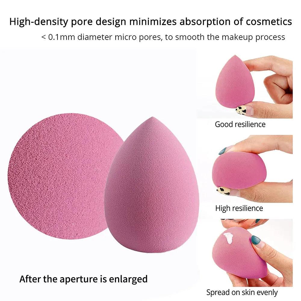 4/8pcs Makeup Sponge Blender Beauty Egg Cosmetic Puff Soft Foundation Sponges Powder Puff Women Make Up Accessories Beauty Tools - Ammpoure Wellbeing