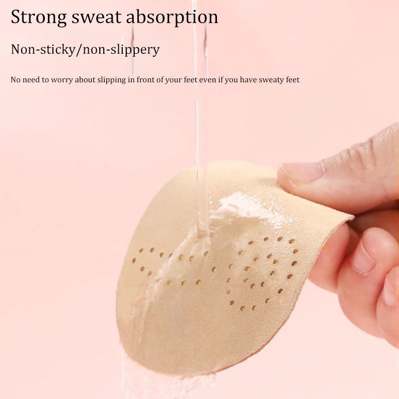 4pcs Sandals Anti - slip Stickers Leather Forefoot Pad Women High Heels Pain Relief Insert Insoles Toe Cushion Foot Care Shoes Pad - Ammpoure Wellbeing