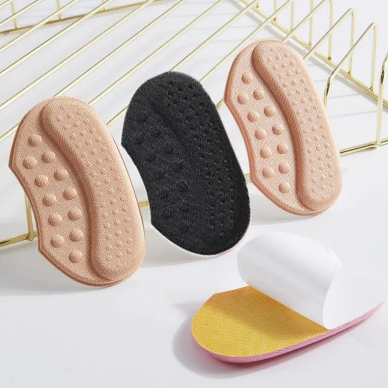 4pcs Shoe Pads for High Heels Pain Relief Anti - wear Cushion Heel Protectors Shoes Sticker Foot Care Liner Grip Insole Insert Pad - Ammpoure Wellbeing