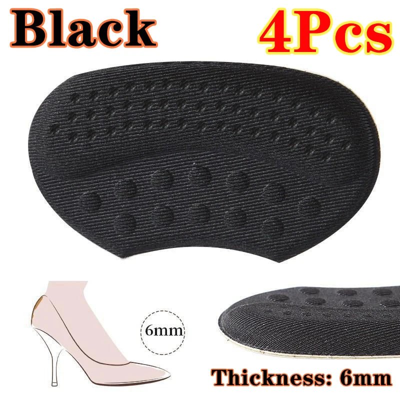 4pcs Shoe Pads for High Heels Pain Relief Anti - wear Cushion Heel Protectors Shoes Sticker Foot Care Liner Grip Insole Insert Pad - Ammpoure Wellbeing